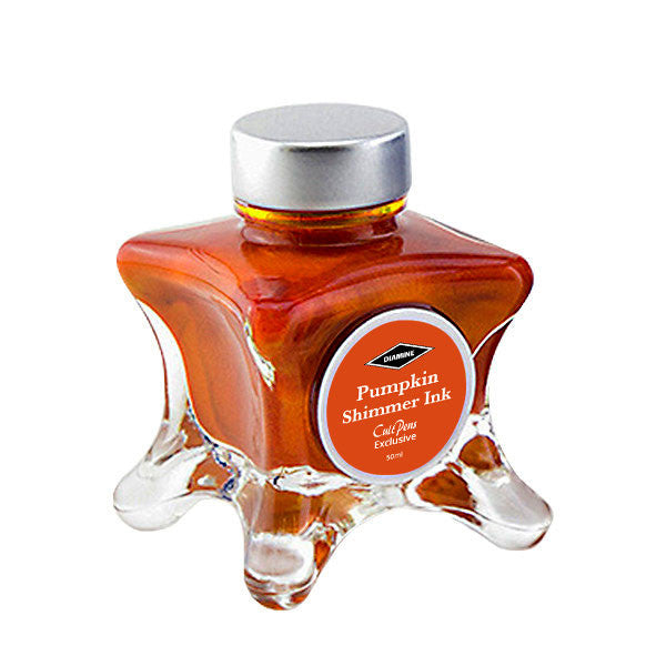 Cult Pens Exclusive Pumpkin Shimmer Ink by Diamine 50ml by Diamine at Cult Pens