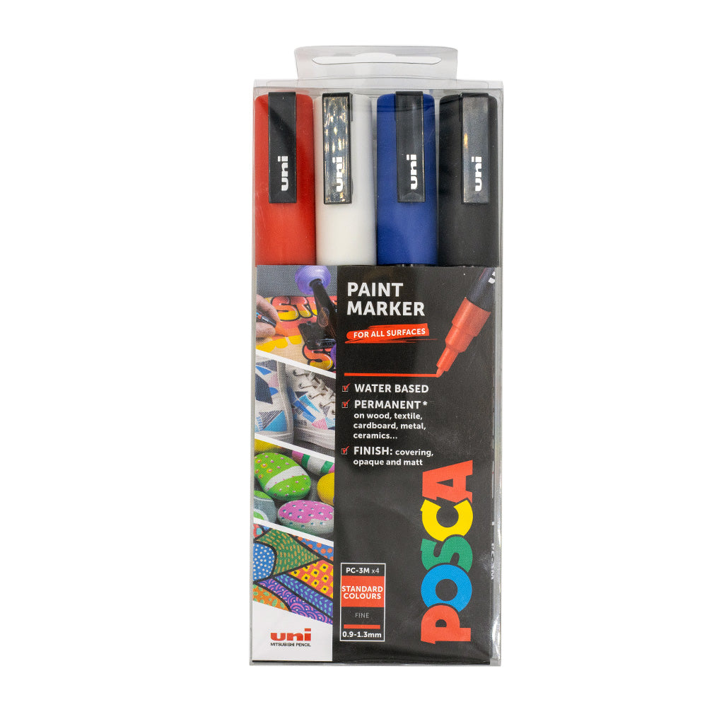 Cult Pens Exclusive PC-3M Union Jack Set by uni POSCA by Cult Pens at Cult Pens