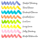 Cult Pens Fruity and Iridescink Inks 12ml Set of 16 by Diamine at Cult Pens