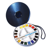 Daler-Rowney Aquafine Watercolour Paint Travel Tin of 18 by Daler-Rowney at Cult Pens