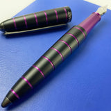Diplomat Elox Fountain Pen Ring Black/Purple 14kt Gold Nib by Diplomat at Cult Pens