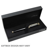 S.T. Dupont Line D Medium Ballpoint Pen Guilloche Blue by S.T. Dupont at Cult Pens