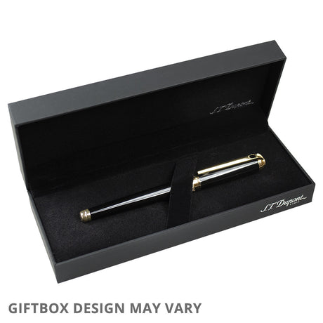 S.T. Dupont Line D Medium Ballpoint Pen Guilloche Blue by S.T. Dupont at Cult Pens