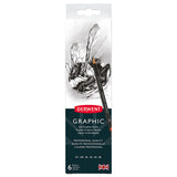 Derwent Graphic Graphite Pencil Tin of 6 by Derwent at Cult Pens