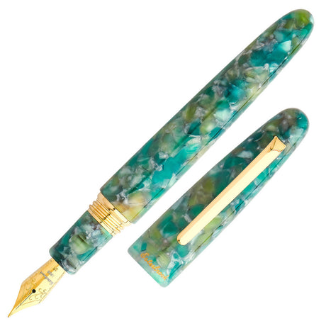 Esterbrook Estie Oversize Fountain Pen Sea Glass with Gold Trim by Esterbrook at Cult Pens