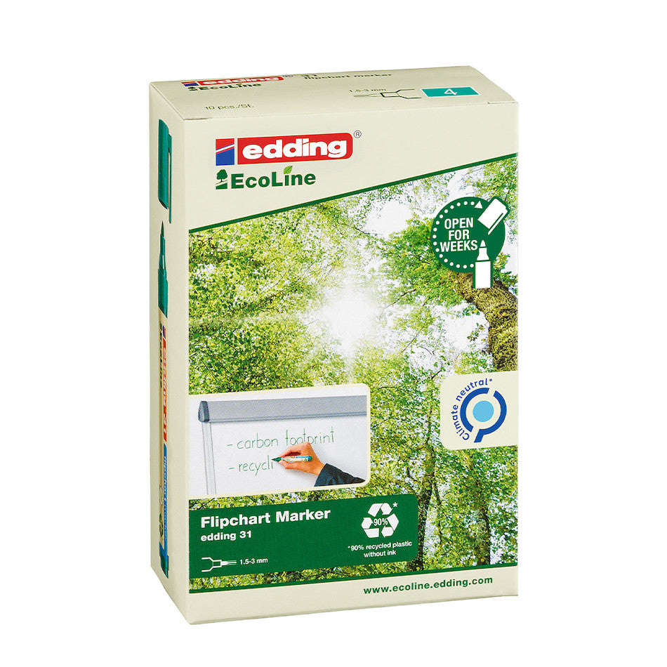 edding EcoLine 31 Flipchart Marker Set of 4 by edding at Cult Pens