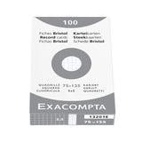 Exacompta White 5 x 3 (125 x 75) Record Cards Pack of 100 by Exacompta at Cult Pens
