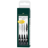 Faber-Castell Pitt Artist Pen Wallet of 4 Set 1 by Faber-Castell at Cult Pens