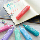 Faber-Castell Textliners 1546 Pastel Highlighter Wallet of 4 by Faber-Castell at Cult Pens