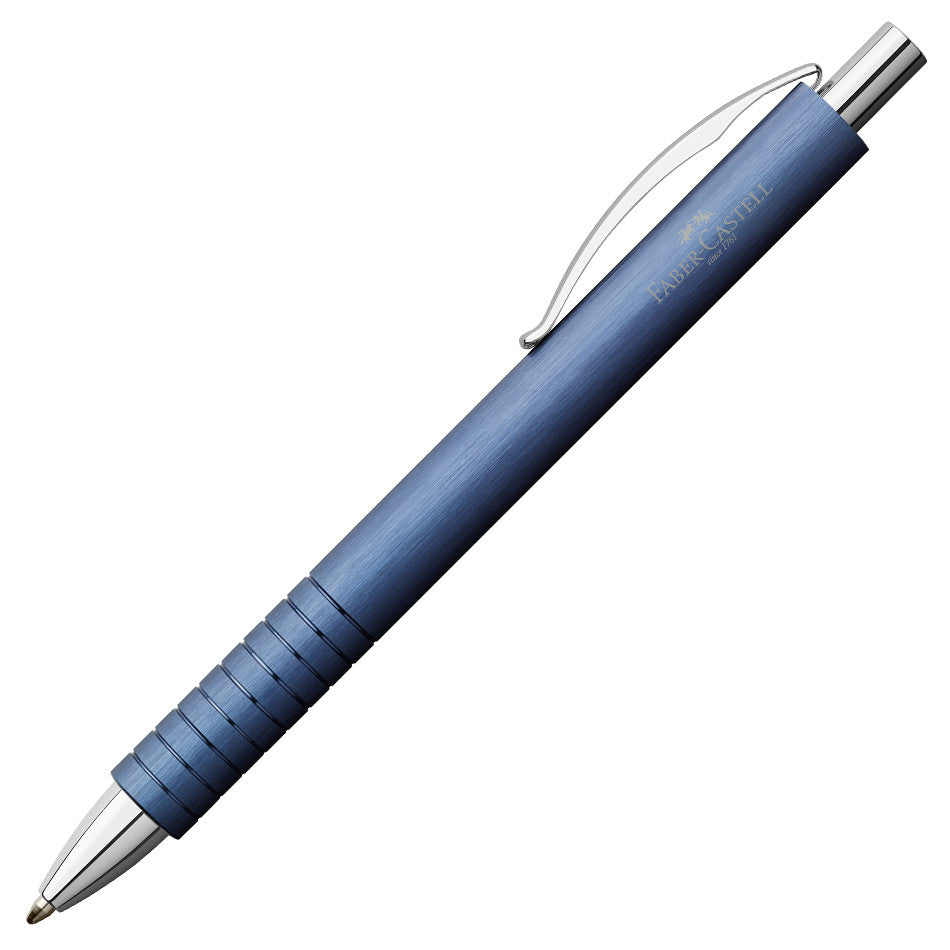 Faber-Castell Essentio Aluminium Ballpoint Pen Blue by Faber-Castell at Cult Pens