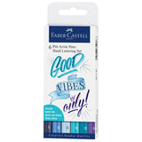 Faber-Castell Pitt Artist Pen Hand Lettering Set of 6 by Faber-Castell at Cult Pens