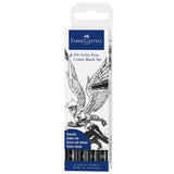 Faber-Castell Pitt Artist Pen Comic Illustration Set of 4 by Faber-Castell at Cult Pens