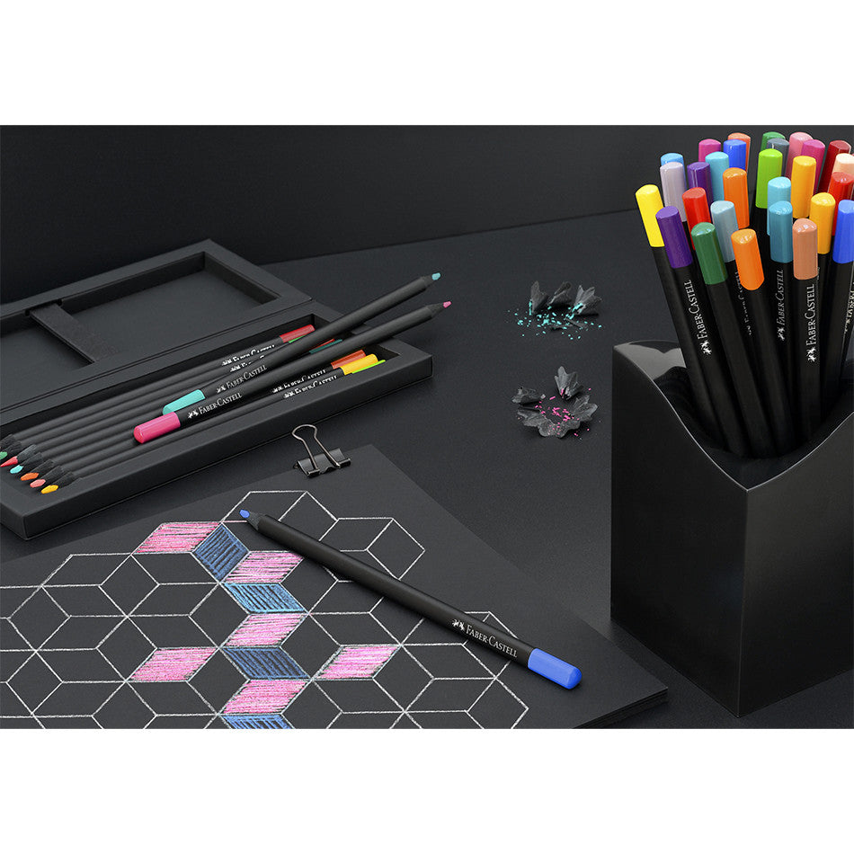 Faber-Castell Colour Pencils Black Edition Set of 24 by Faber-Castell at Cult Pens