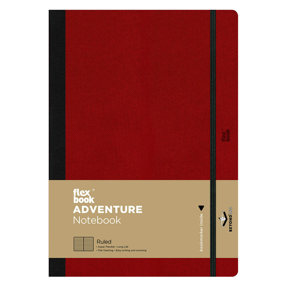 Flexbook Flex Global Adventure Notebook Large Red by Flexbook at Cult Pens
