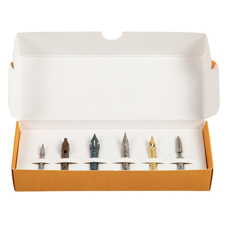 Jacques Herbin Calligraphy Nibs Set of 6 by Herbin at Cult Pens