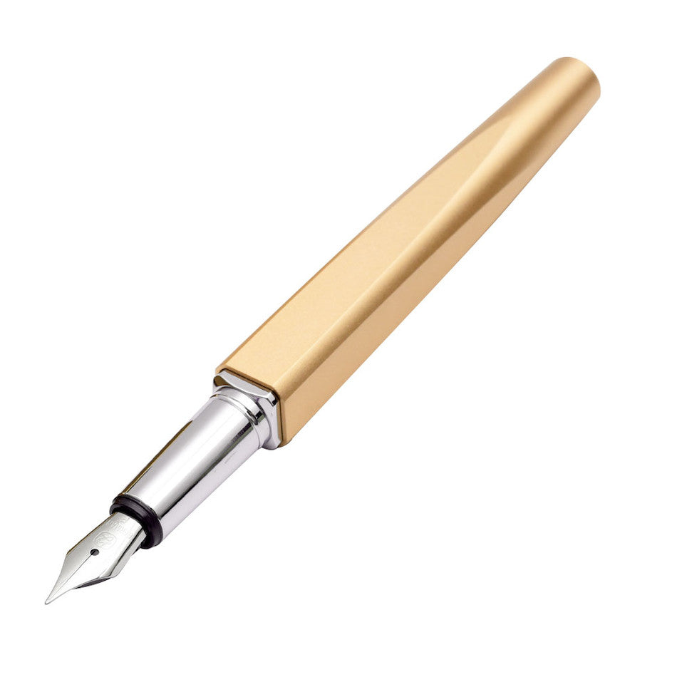 Kaco Square Fountain Pen Gold by Kaco at Cult Pens
