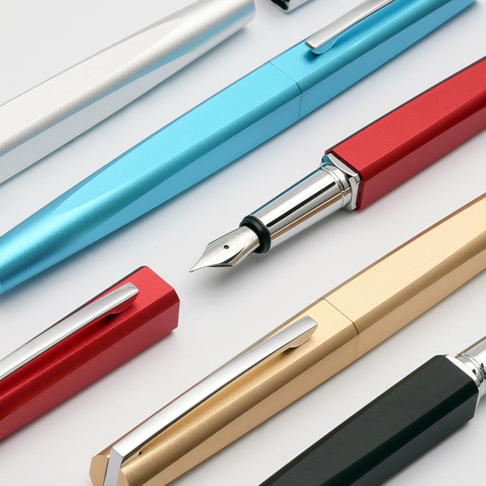 Kaco Square Fountain Pen Blue by Kaco at Cult Pens