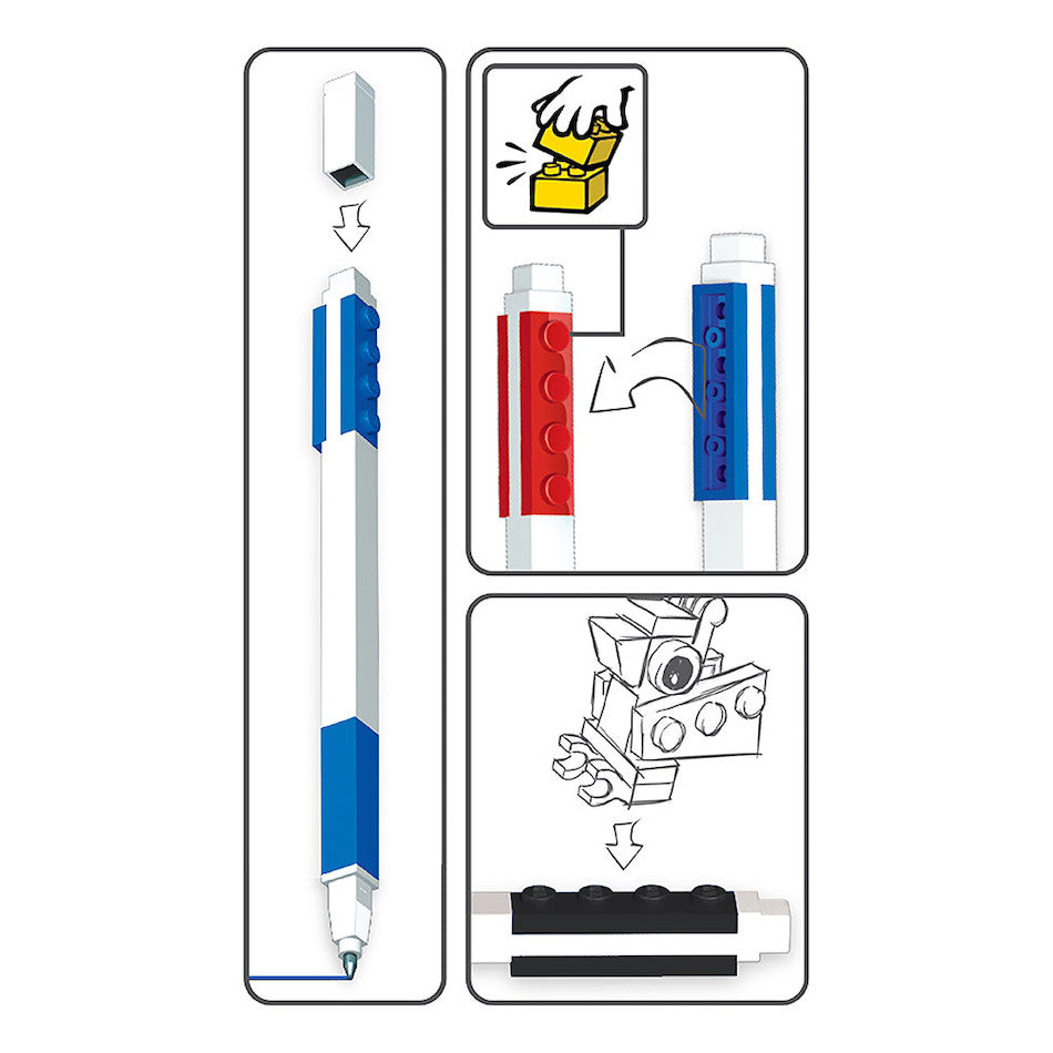 LEGO 2.0 Gel Pens Set of 3 by LEGO at Cult Pens