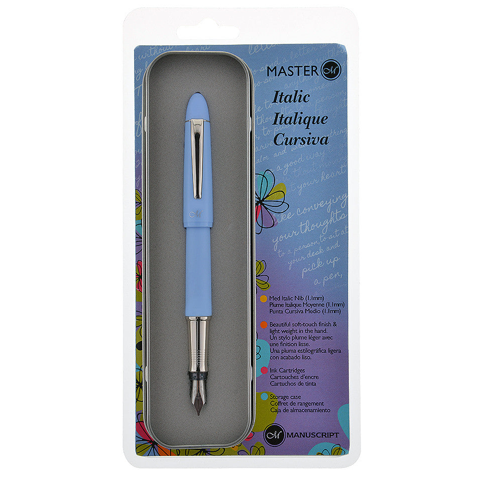 Manuscript Master Italic Calligraphy Pen Blue by Manuscript at Cult Pens