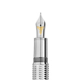 Montblanc Meisterstuck Solitaire LeGrand Fountain Pen Geometry Platinum by Montblanc at Cult Pens