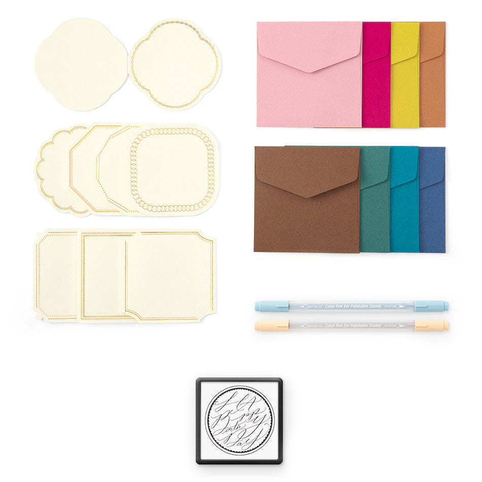 Midori Paintable Stamp Kit Limited Edition Birthday circle by Midori at Cult Pens