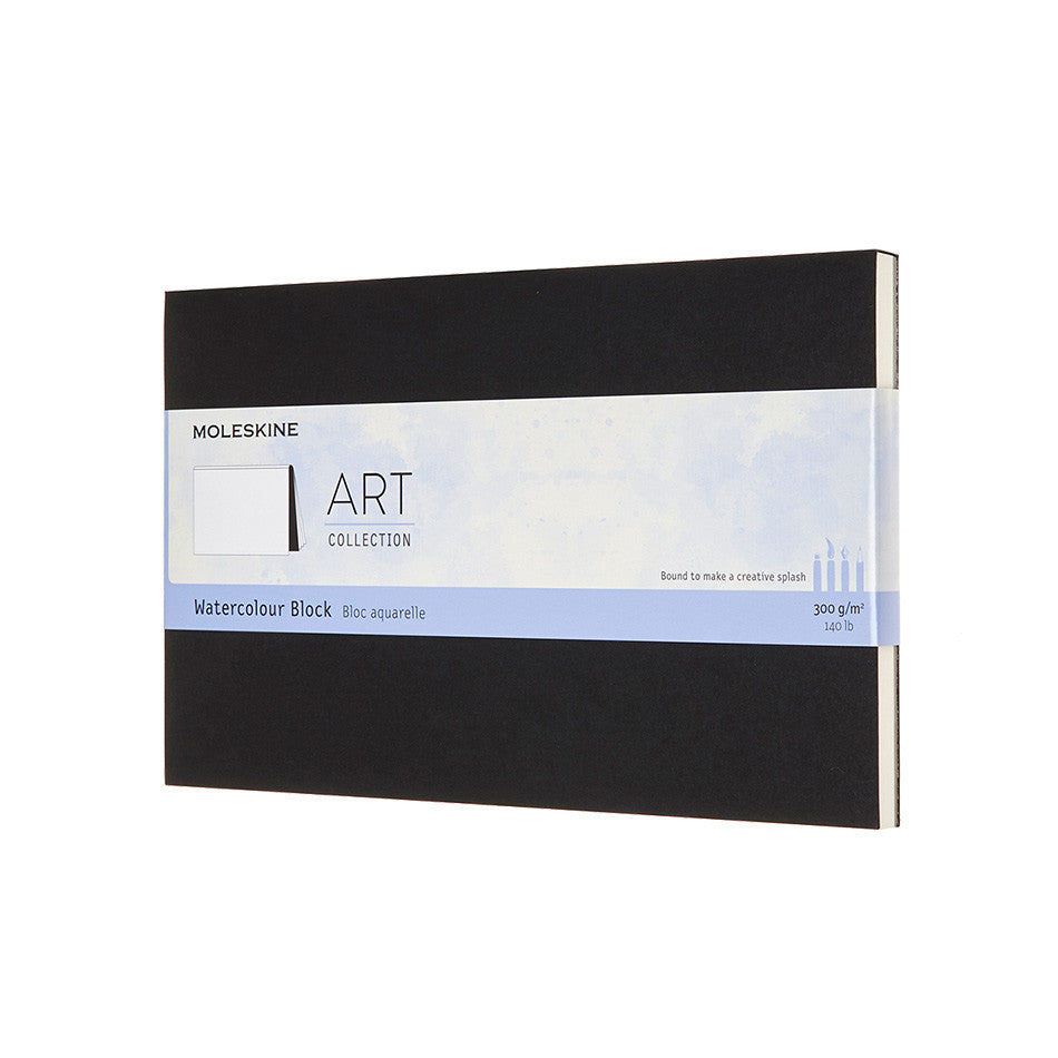 Moleskine Art Plus Watercolour Block Large Notebook 130x210 Black by Moleskine at Cult Pens