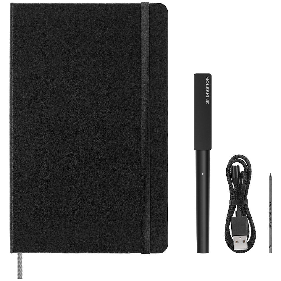 Moleskine Smart Writing SWS Pen 3 Writing Set and Smart Notebook Black by Moleskine at Cult Pens