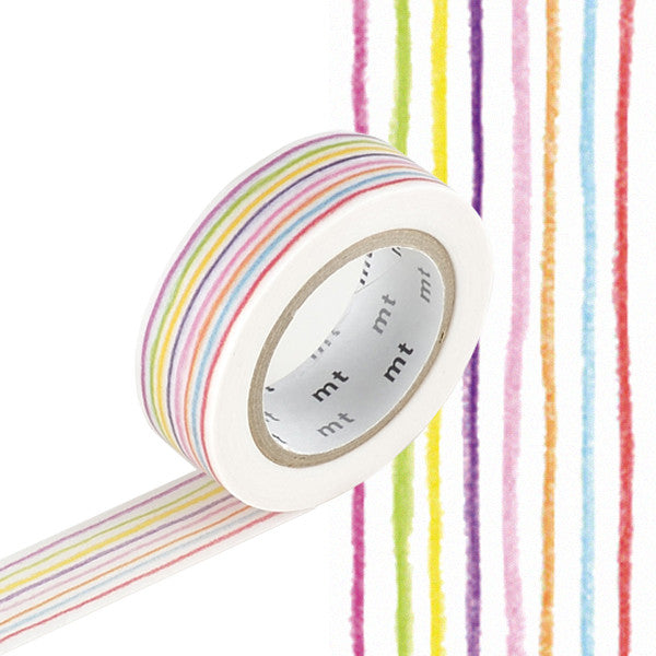 mt Washi Masking Tape EX - 15mm x 7m - Iro Enpitsu Border by mt at Cult Pens