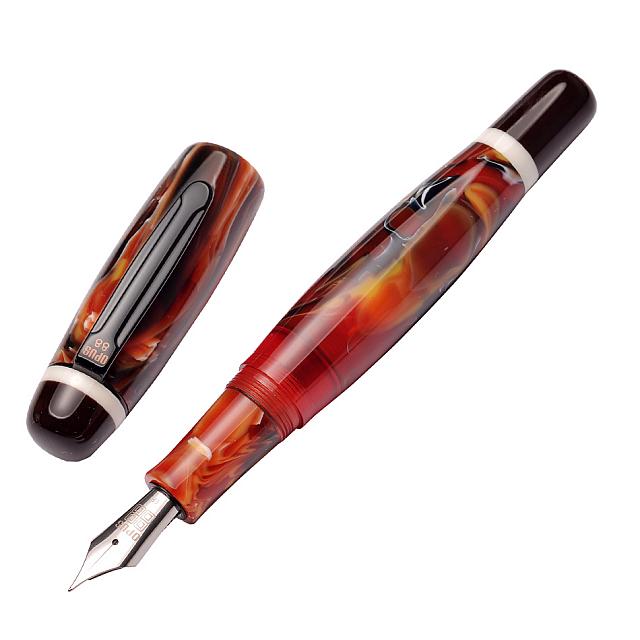 Opus 88 Bela Eye Dropper Fountain Pen Red by Opus 88 at Cult Pens