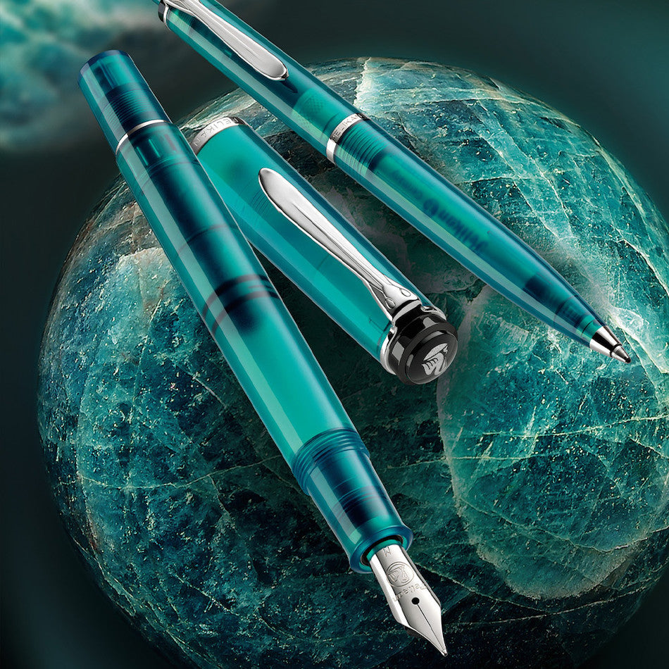 Pelikan Classic M205 Fountain Pen Apatite by Pelikan at Cult Pens