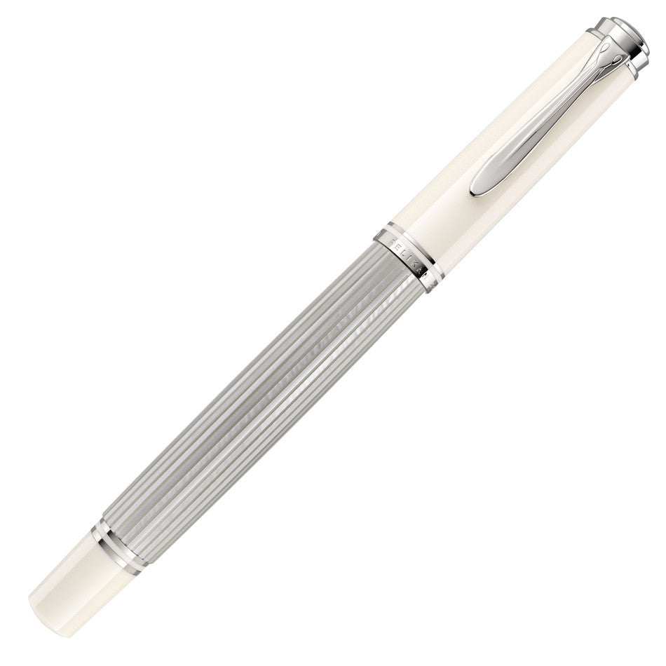 Pelikan Souveran M405 Fountain Pen Silver White by Pelikan at Cult Pens