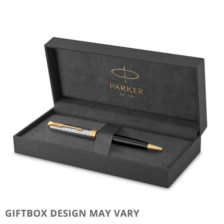 Parker Sonnet Ballpoint Pen Metal Black by Parker at Cult Pens