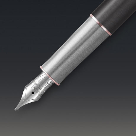 Parker Sonnet Fountain Pen Metal Grey by Parker at Cult Pens