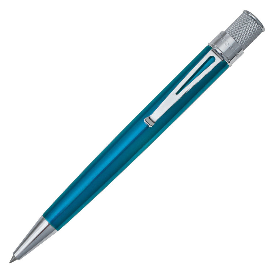 Retro 51 Tornado Classic Rollerball Pen Chrome Trim Peacock by Retro 51 at Cult Pens