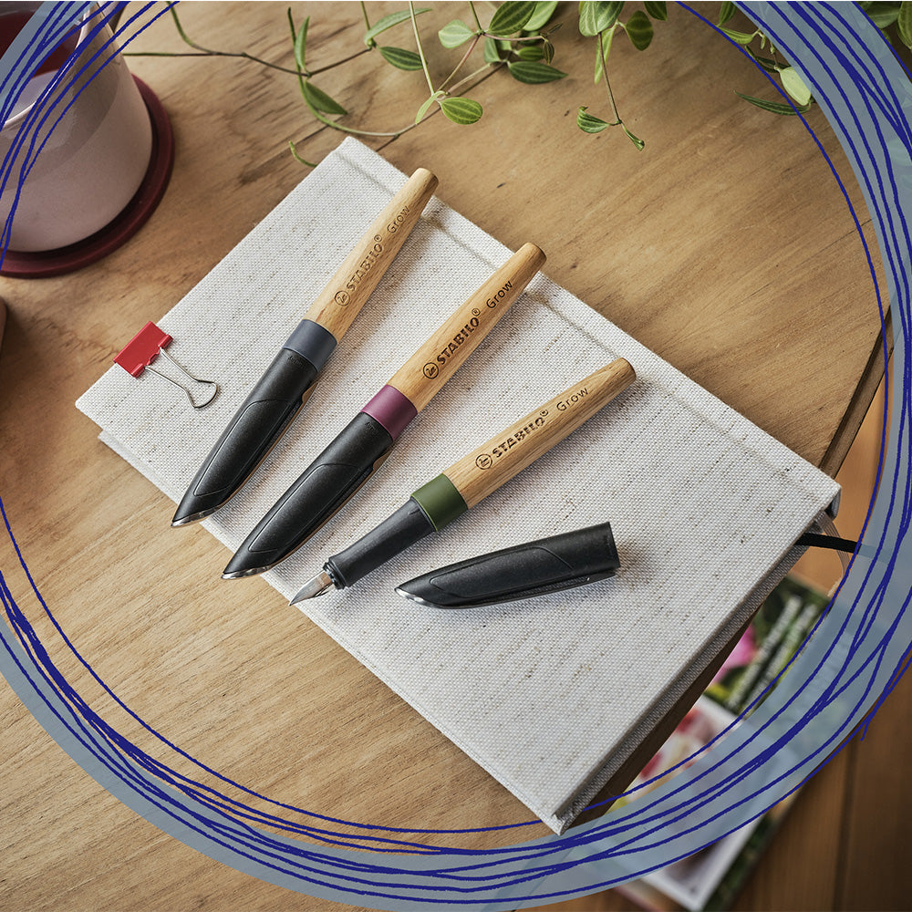 STABILO Grow Climate-Neutral Fountain Pen Oak by STABILO at Cult Pens