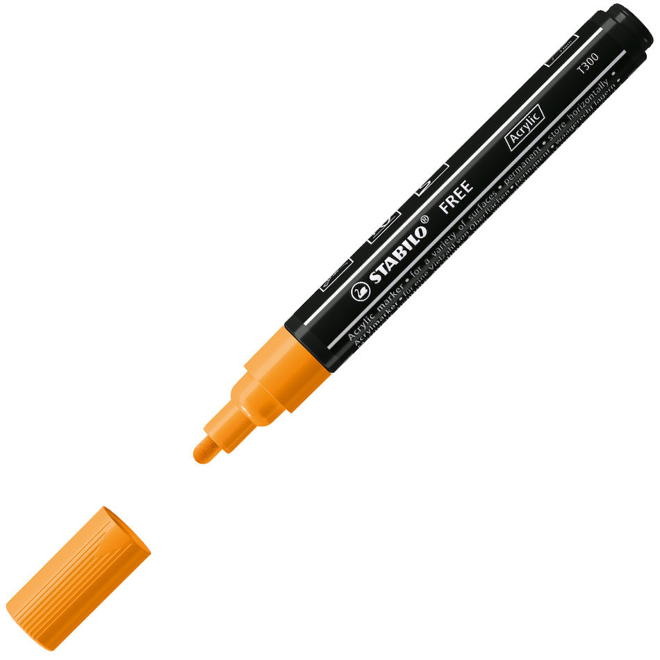 STABILO FREE T300 Acrylic Marker Pen Bullet Tip 2-3mm by STABILO at Cult Pens