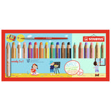 STABILO Woody Pencil and Pastel Pencil Set of 18 by STABILO at Cult Pens