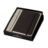 Sheaffer VFM G9400 Ballpoint Pen Strobe Silver with Nickel Trim and A6 Notebook Set by Sheaffer at Cult Pens
