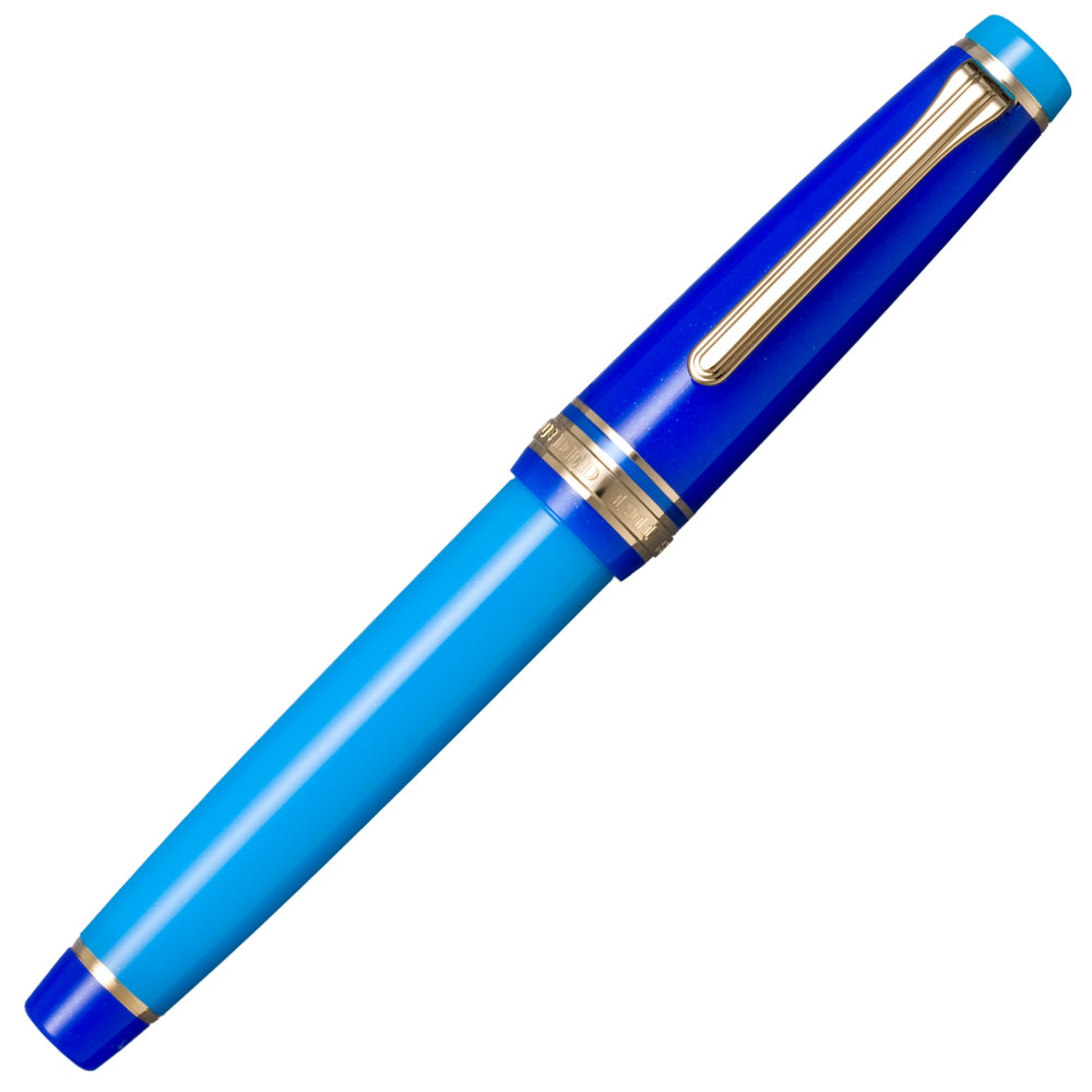 Sailor Professional Gear Regular Fountain Pen Blue Quasar 21K Nib by Sailor at Cult Pens