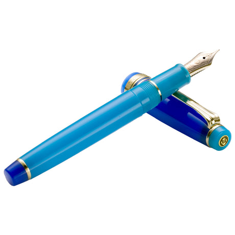 Sailor Professional Gear Slim Fountain Pen Blue Quasar 14K Nib by Sailor at Cult Pens