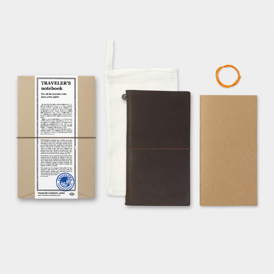 TRAVELER'S COMPANY Traveler's Notebook Leather Brown by TRAVELER'S COMPANY at Cult Pens