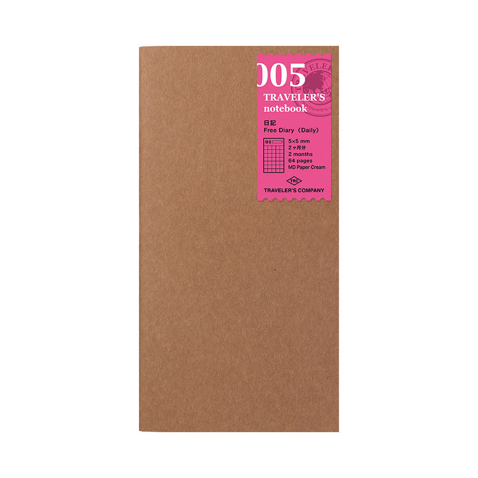 TRAVELER'S COMPANY Notebook Refill Perpetual Diary Daily by TRAVELER'S COMPANY at Cult Pens