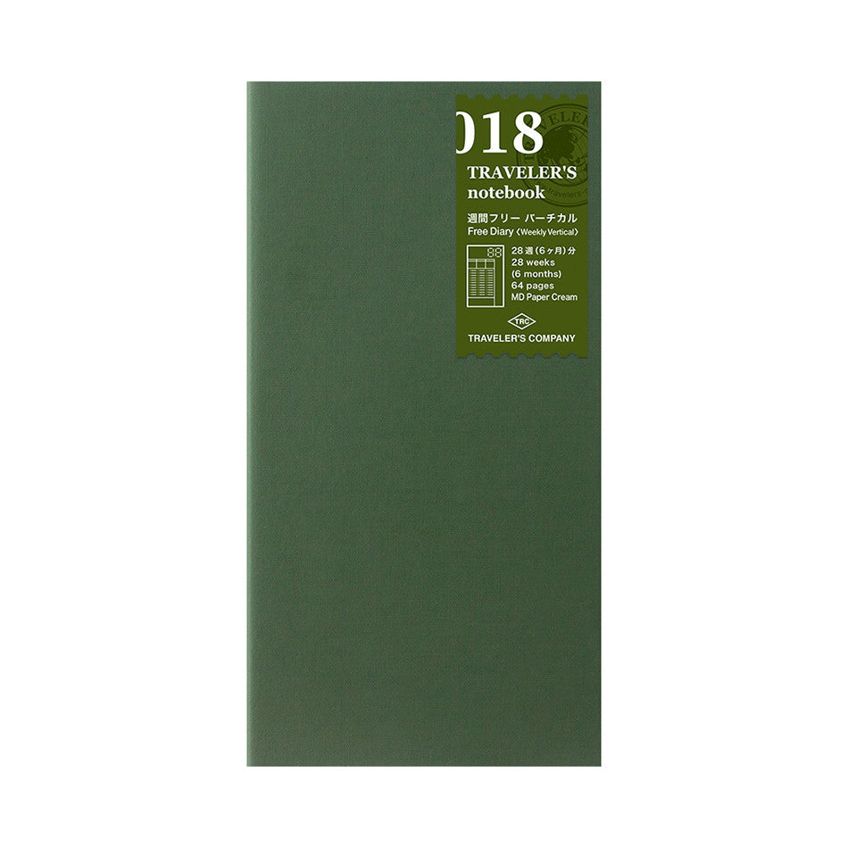 TRAVELER'S COMPANY Notebook Refill Vertical Perpetual Diary Weekly by TRAVELER'S COMPANY at Cult Pens