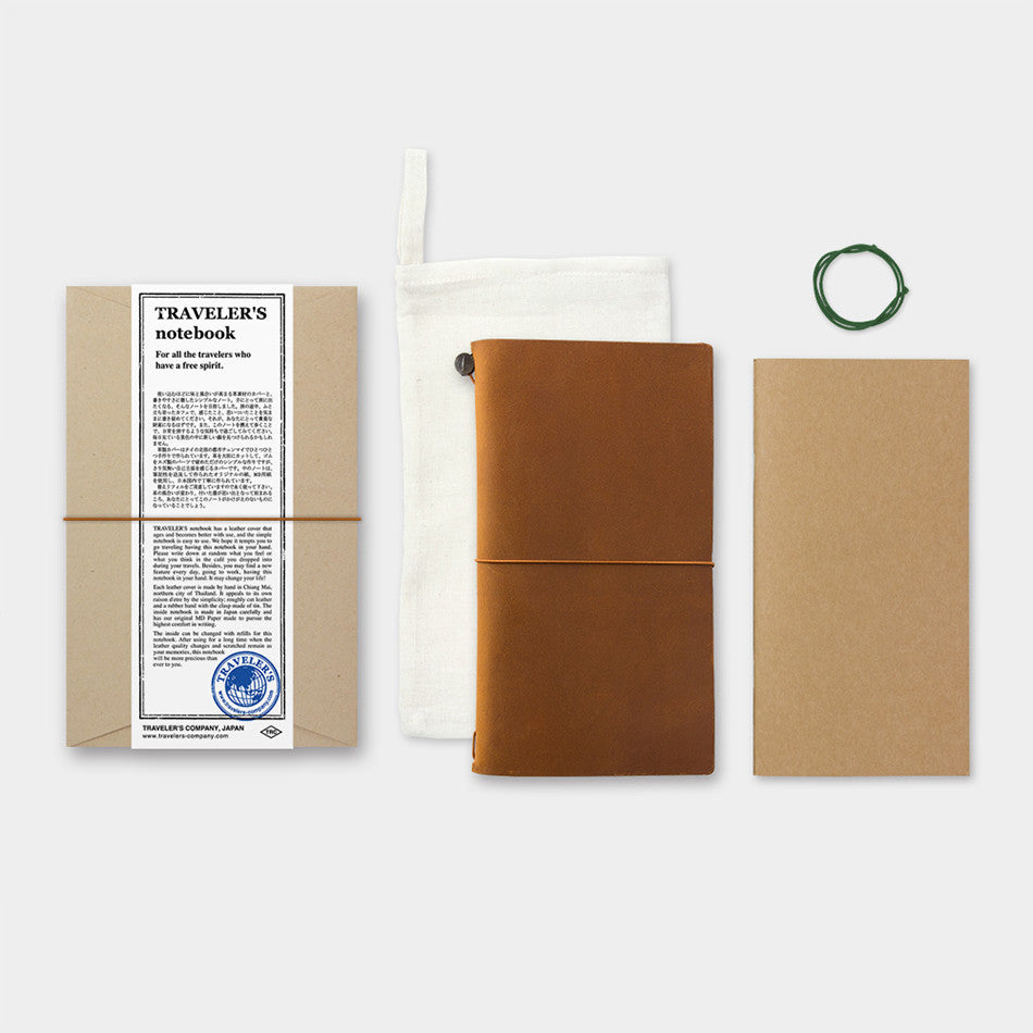 TRAVELER'S COMPANY Traveler's Notebook Leather Camel by TRAVELER'S COMPANY at Cult Pens