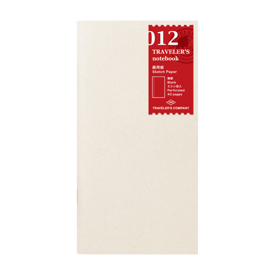 TRAVELER'S COMPANY Traveler's Notebook Sketch Paper Refill by TRAVELER'S COMPANY at Cult Pens