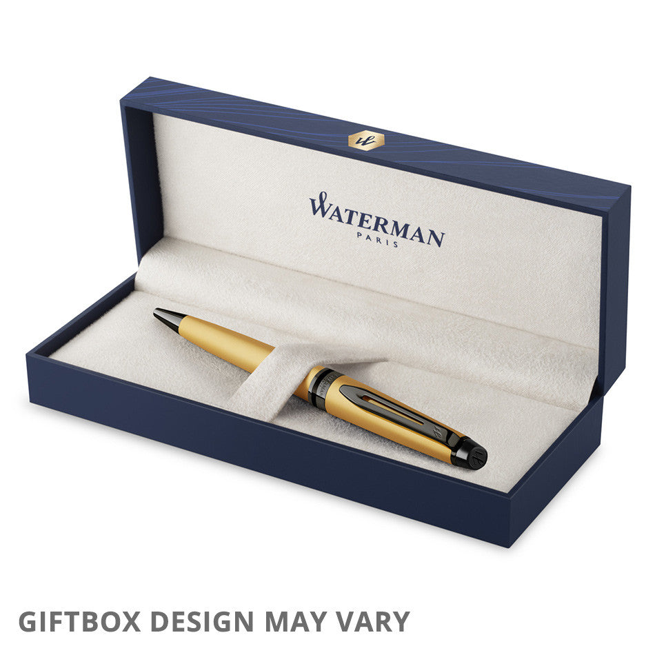 Waterman Expert Metallic Ballpoint Pen Gold by Waterman at Cult Pens