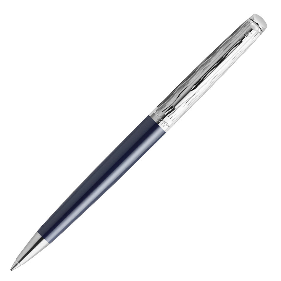 Waterman Hemisphere Ballpoint Pen Special Edition Blue with Chrome Trim by Waterman at Cult Pens