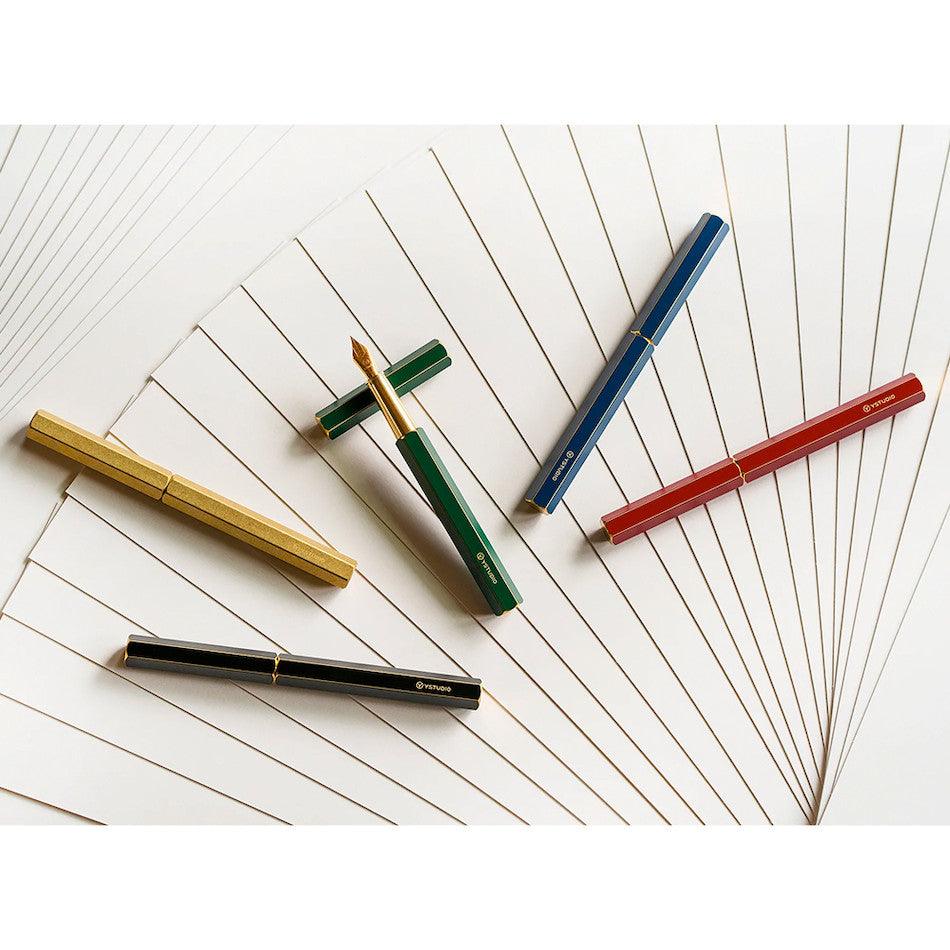 YStudio Classic Revolve Fountain Pen Black by YStudio at Cult Pens