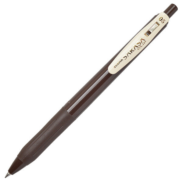 Zebra Sarasa Clip Gel Rollerball Pen 0.5 Vintage Colours by Zebra at Cult Pens